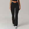 Nude Feel High Waist Hip Lift Yoga Bell-bottom Pants