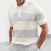 Men’s Summer Fashion Lapel Short Sleeve Sweater | Stylish Lightweight Casual Wear
