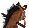 Rocking Horse Kids Plush Ride-On Toy Nursery Rhyme Music 18-36 Months Light Brown White Perfect Gift For Toddlers
