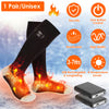 1Pair  Electric Heated Socks For Men Women Battery Powered Heated Socks Rechargeable Feet Warmer With 4 Temperature Levels Indoor Outdoor Machine Washable