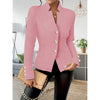 Women's Slim Fit Long Sleeve Blazer | Elegant Casual Business Jacket with Single-Breasted Design