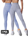 2PACK Sand-washed Seamless Yoga Pants
