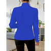 Women's Slim Fit Long Sleeve Blazer | Elegant Casual Business Jacket with Single-Breasted Design