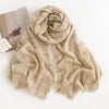 Pure Color Artificial Cashmere Scarf Women's Winter High-grade ShawlTassel Warm Shawl