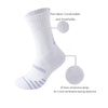 9 Pairs Men's Compression Crew Athletic Socks | Cushioned, Anti-Odor & Anti-Slip | Ideal for Running, Hiking, Workouts, Basketball, and Cycling