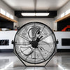 18 In  Black Industrial Wall Mount Fan 3-Speed Indoor Outdoor Commercial Ventilation Metal High Velocity Fan