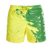 Magical Color-Changing Beach Shorts for Men | Quick-Dry Swim Trunks & Summer Swimwear