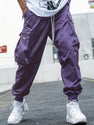 Men's Multi-Pocket Cargo Pants – Casual Hip-Hop Drawstring Trousers for Outdoor, Streetwear & Sports