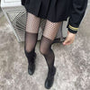 Black Silk Fishnet Stitching Hollow Thin Snagging Resistant Pantyhose