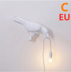 Artistic Resin Wall Lamp with Auspicious Bird Design