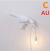 Artistic Resin Wall Lamp with Auspicious Bird Design