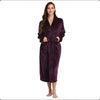 Plush Oversized Winter Flannel Bathrobe for Women with Hood