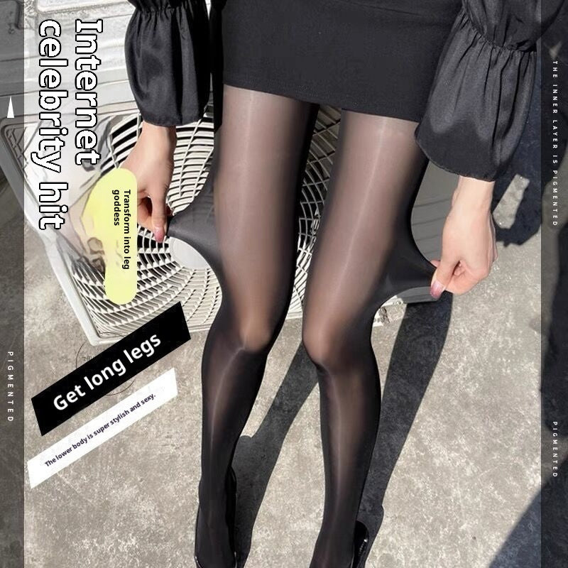 Spring And Summer Horse Oil Socks Anti-snagging Durable Superb Fleshcolor Pantynose Thin