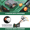 Cordless 15 Inch 2-in-1 Weed Cutter & Hole Punch, Compatible With Makita 18V Battery - Tools Only Batteries Without, 12 Gallon Collection Bag, Quick Fold & 3 Adjustable Positions, Walk-Behind Lawn Car