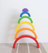 Jigsaw Puzzle Large 12-piece Arch Bridge Rainbow Building Blocks Early Childhood Education Toys
