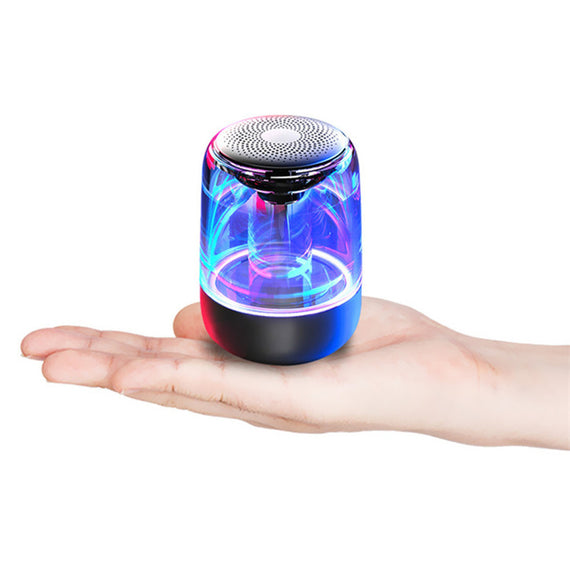 Portable Bluetooth Speaker | Wireless Column Speaker with Powerful Bass, Built-in Radio & Vibrant Multi-Color LED Lights