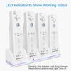 4 Remotes Charging Dock Game Controller Charger 2800mAh Rechargeable Battery Charging Stations