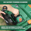 Cordless 15 Inch 2-in-1 Weed Cutter & Hole Punch, Compatible With Makita 18V Battery - Tools Only Batteries Without, 12 Gallon Collection Bag, Quick Fold & 3 Adjustable Positions, Walk-Behind Lawn Car