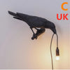 Artistic Resin Wall Lamp with Auspicious Bird Design