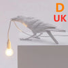 Artistic Resin Wall Lamp with Auspicious Bird Design