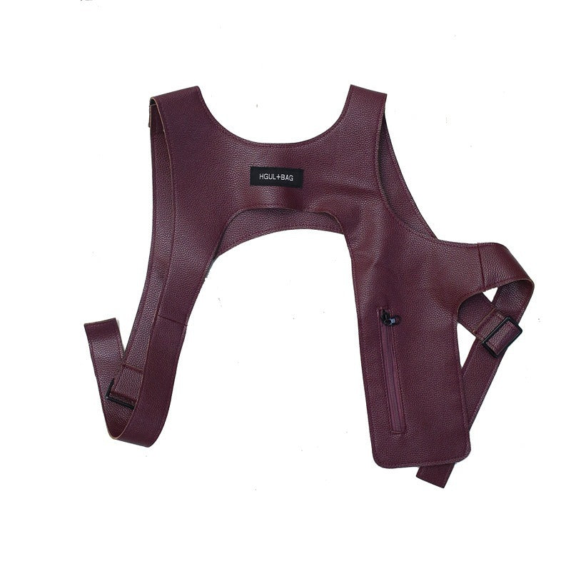 Unisex Tactical Utility Vest | Trendy PU Tooling Waistcoat for Men & Women