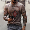 Stylish Playing Card Graphic Men’s Tee