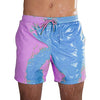 Magical Color-Changing Beach Shorts for Men | Quick-Dry Swim Trunks & Summer Swimwear