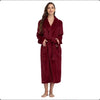 Women’s Plush Oversized Flannel Hooded Bathrobe | Thick, Soft & Warm Winter Nightwear