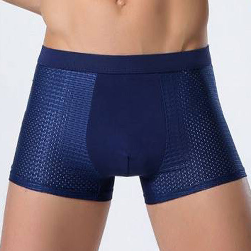 Ice Silk Breathable Mesh Boxer Briefs for Men