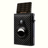 Airtag Men's Wallet Minimalist RFID Wallet With Airtag Stand Smart Pop-up Wallet With Wallet, Slim Card Holder Small Wallet