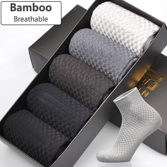 Men’s Bamboo Fiber Socks – Breathable Comfort, Everyday Style