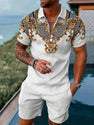 Men's Polo Shirt & Shorts Sports Set – Short Sleeve Athletic Outfit