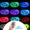 4x50CM USB 5V RGB LED Strip  Background Light  Remote Kit For TV Computer Lamp