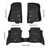 MKR Non-Slip Durable TPE ECO Car Floor Mat Compatible With Jeep Wrangler JL 4xe Not For 2 Door And JL Unlimited Models 2021-2024 3 PCS