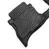 MKR Non-Slip Durable TPE ECO Car Floor Mat Compatible With Jeep Wrangler JL 4xe Not For 2 Door And JL Unlimited Models 2021-2024 3 PCS