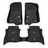 MKR Non-Slip Durable TPE ECO Car Floor Mat Compatible With Jeep Wrangler JL 4xe Not For 2 Door And JL Unlimited Models 2021-2024 3 PCS