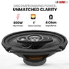 5Core 6x9 Car Speaker 800W 4Ohm 2 Way Coaxial Speaker W Super Tweeter Universal Fit For Vehicle