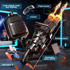 Double-barreled Gatling Water Gun Black New Cool Blue Version Toy