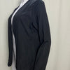 Plus Size Women's Collarless Blazer Jacket – Long Sleeve, Solid Color, Stylish & Minimalist Outerwear for Spring & Fall