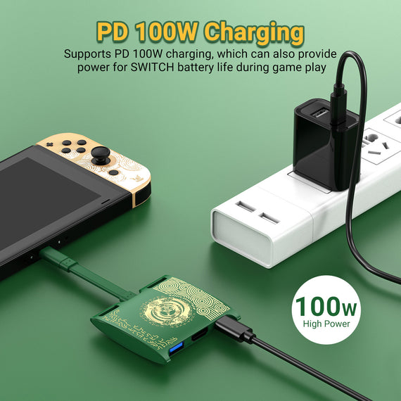 3-in-1 Travel TV Dock | 4K HDMI, USB 3.0 & USB-C PD Charging | Ultimate Portable Docking Station