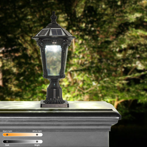 Old-School Charm, Modern Solar Power | 1 Dimmable LED Light