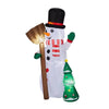 6.2FT Lighted Christmas Inflatable Decoration, Inflatable Snowman Holding Groom, Funny Blow Up Yard Decorations With Built-in LED Lights For Holiday Party Front Yard Lawn Garden Decor