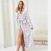 Plush Oversized Winter Flannel Bathrobe for Women with Hood