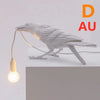 Artistic Resin Wall Lamp with Auspicious Bird Design