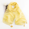 Pure Color Artificial Cashmere Scarf Women's Winter High-grade ShawlTassel Warm Shawl