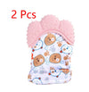 Baby teether baby anti-bite silicone molar gloves children's sound toys