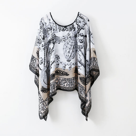 Pullover Shawl Outerwear Cover-up Multifunctional Scarf