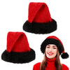 Red Christmas Hat Plush Festival Dress Up Props Ornament