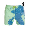 Magical Color-Changing Beach Shorts for Men | Quick-Dry Swim Trunks & Summer Swimwear
