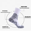 4 Pairs Men’s Compression Crew Athletic Socks with Cushion | Anti-Odor & Anti-Slip Running, Hiking, Cycling, Basketball & Workout Socks